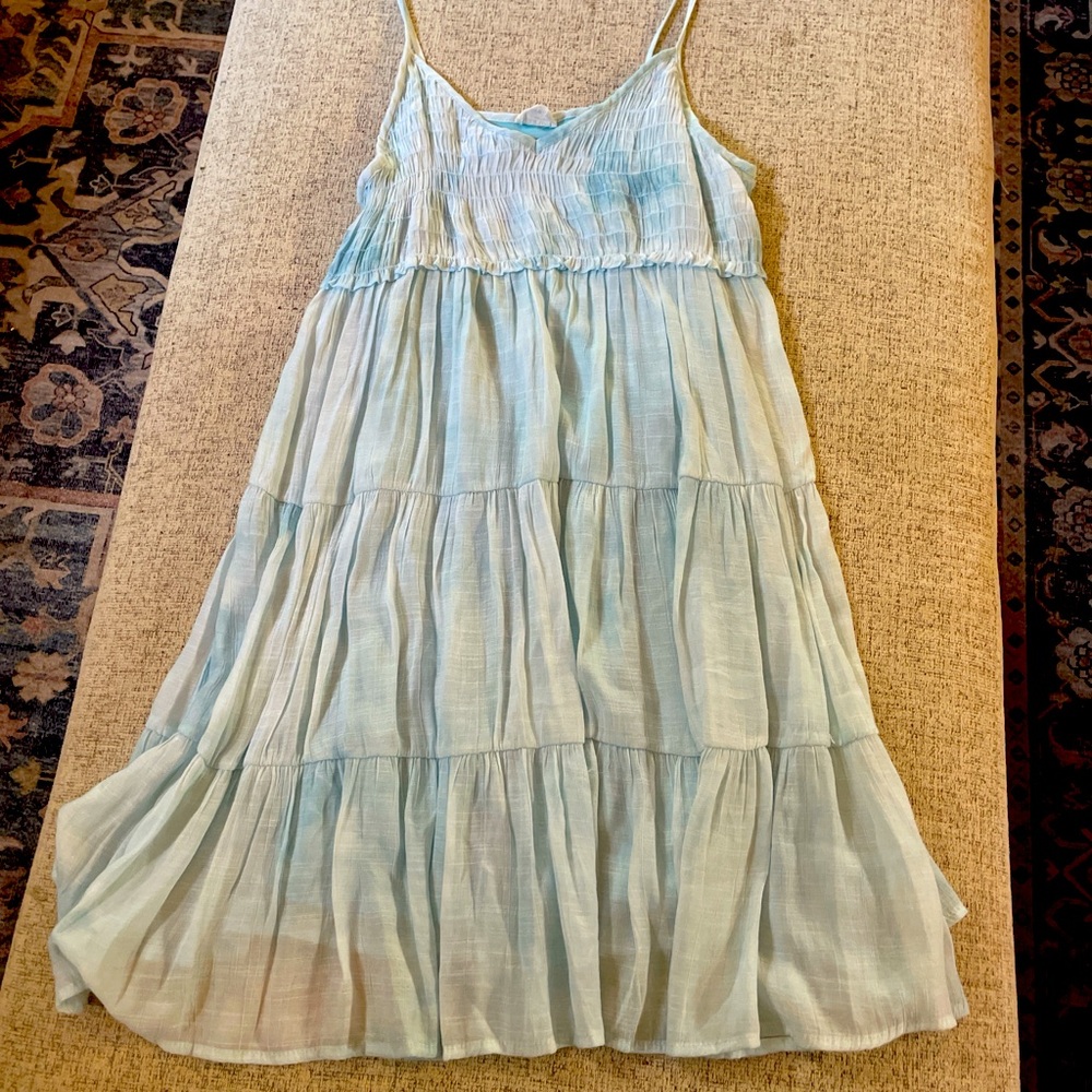 Light Blue Spaghetti Strap Dress Cottagecore size small